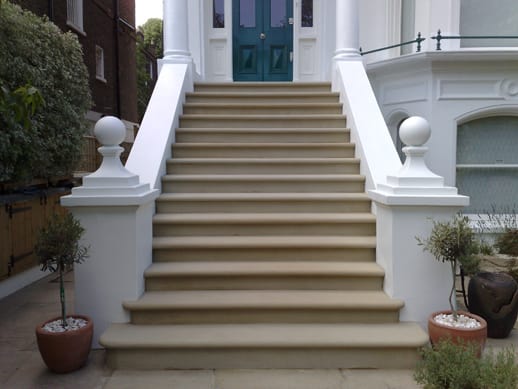 stone steps cleaning