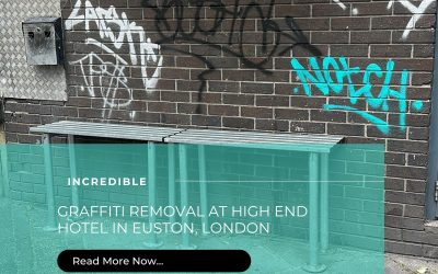 Expert Graffiti Removal and Facade Cleaning at a High-End Euston Hotel