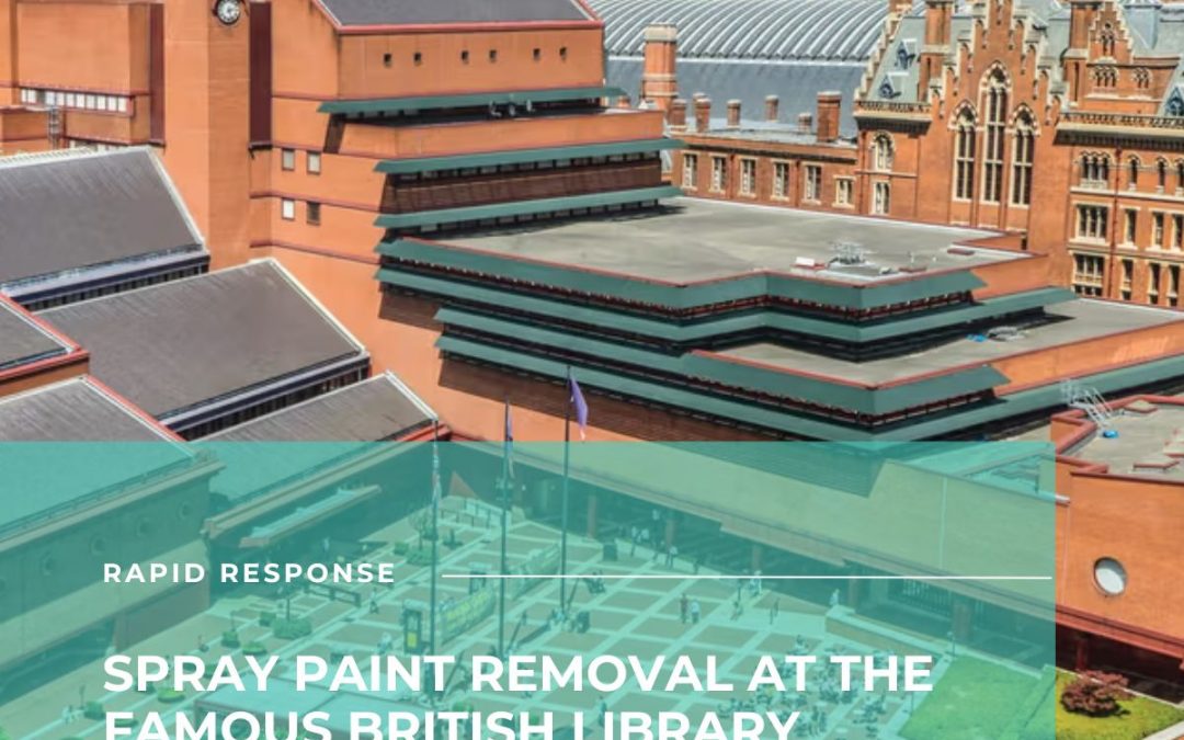 Rapid Response Spray Paint Removal at the British Library by DSW Cleaning