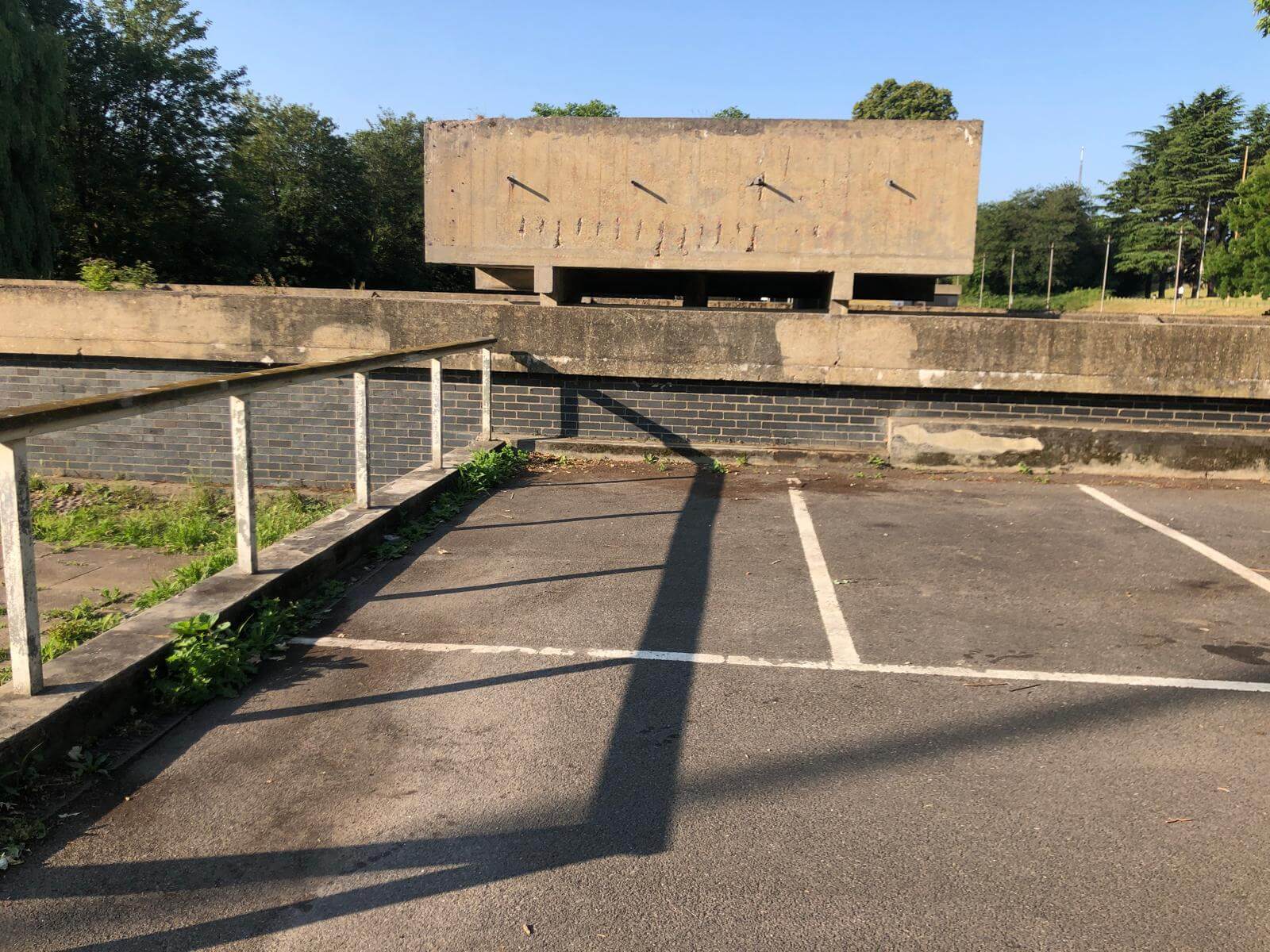 Successful removal of multiple unsightly graffiti tags at Crystal Palace park- after graffiti removal