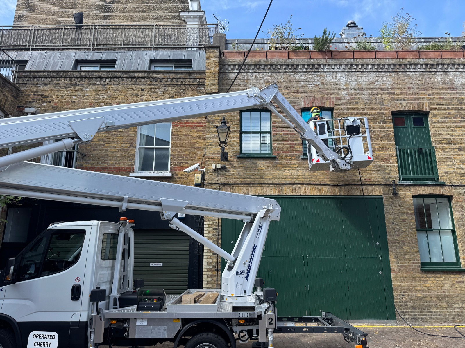 Cherry Picker Hire for London Brick & façade cleaning Projects